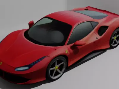 High-Performance Sports Car 3D Model  3D model