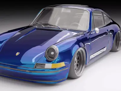 Porsche 911 Carrera 4S 50 Years 3D model