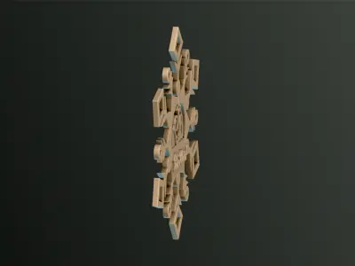 Snowflakes Birth Celebration 3D print model