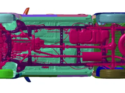 Toyota Tacoma TRD Sport Double Cab 2016 Vehicle 3d scan model 3D model