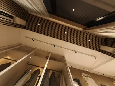 ATTIC ROOM MODERN VILLA 360 VIEW Low-poly 3D model