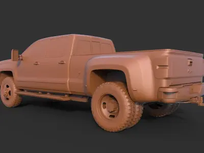 Chevrolet Silverado 3D print model