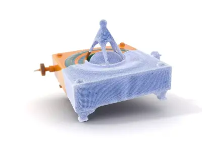 Golden Astro Sundial model pack Low-poly 3D model