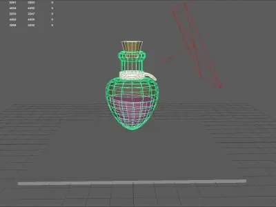 Potion Bottle 01 Free low-poly 3D model