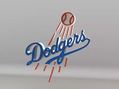MLB Los Angeles Dodgers V1 Team Logo  3D model