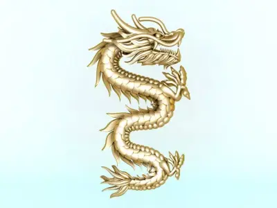 Dragon for jewelry - Dragon for ring - Dragon for pendant 3D print model