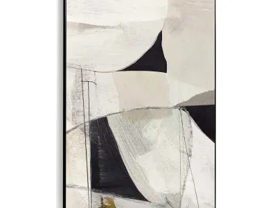 Plaster Two Photo Frame 393 Low-poly 3D model