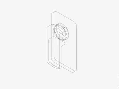 Wall Mixer Tap - Luxury - Bold Low-poly 3D model