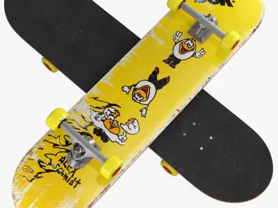 decorative set yellow 3D model