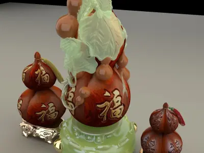 Chinese  gourd  3D model get
