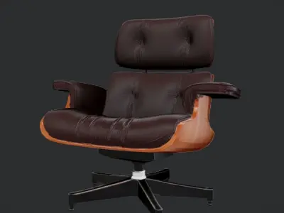 Luxury lounge chair 3D model
