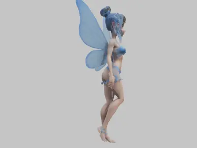 3D Fairy Model Low-poly 3D model