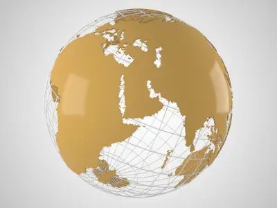 Globe News Skeleton MAPLE Color 3D model