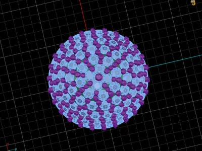 The ball with diamonds pave 3D print model