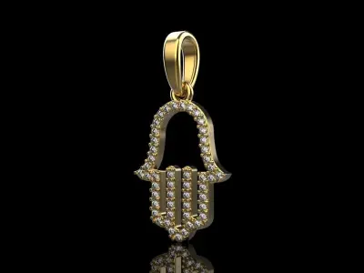 hamsa pendant model 817 3D print model