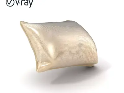 Textured Pastel Pillow Cushion model pack Low-poly 3D model