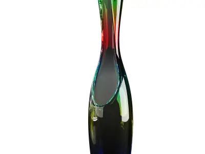 Vase decor Low-poly 3D model 8