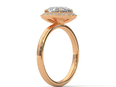 solitaire ring with detail images and 360 render videos 82 3D print model