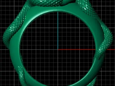 Snake Mens Ring  A Masterpiece of Craftsmanship and Symbolism Free 3D print model