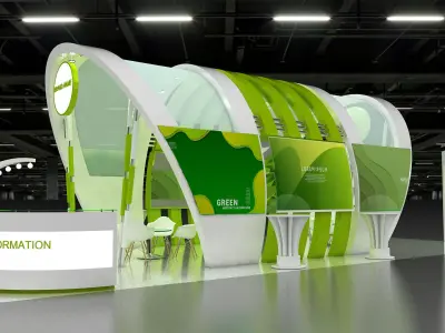 3d model exhibition  booth 3D model