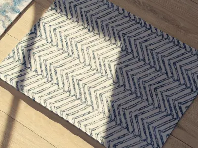 Modern Rug Collection Low-poly 3D model