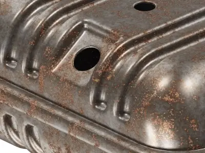 Rusty Truck Fuel Tank 3D model