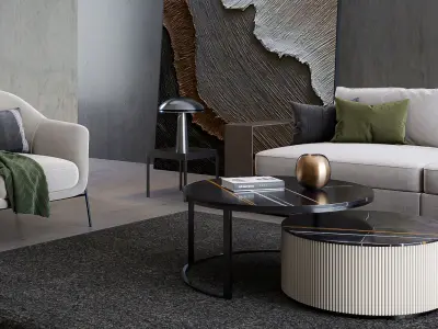 interior living room scene 28 3D model