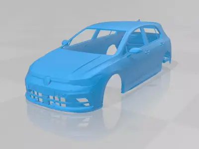 Volkswagen Golf R 2025 - Body Car STL Model 3D print model