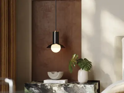 Bedroom interior scenes 3D model 15