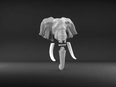 Elephant Door Knocker 3D print model