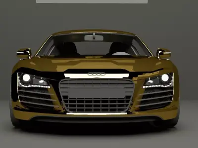 Audi R8 V10 Gold Edition 3D model