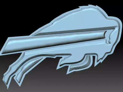 A stylized bull 3D print model