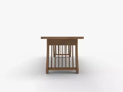 Tribesigns Rectangular Dining Room Table 3D model