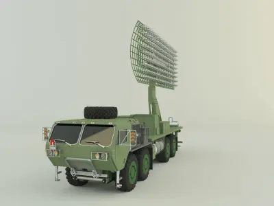 Assy hemtt A4 with radar 3D model