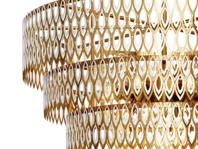  Petal Chandelier 3D model