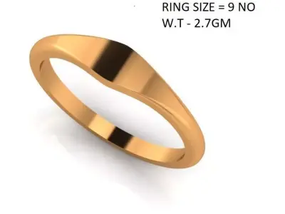 Narrow Signet Ring Free 3D print model