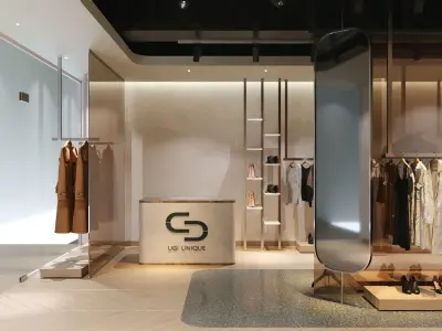 LUXURY CLOTHING STORE INTERIOR DESIGN 3D model