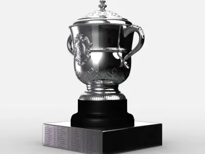 Roland Garros Womens Trophy 3D model