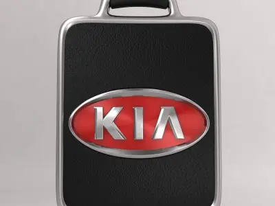 Kia car logo keychain 3d model  3D model