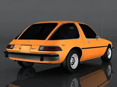 AMC Pacer X Low-poly 3D model