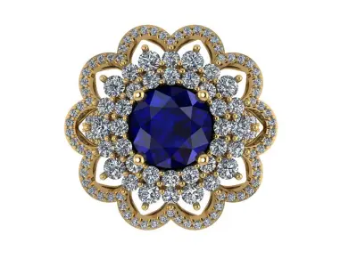 Women diamond ring 3d render 3D print model purchase