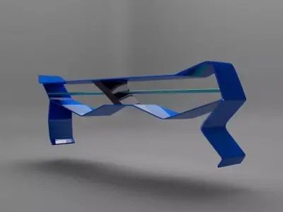 High-Performance Car Rear Wing 3D model