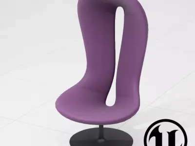 PlusHalle Hannah Chair UE4 Low-poly 3D model