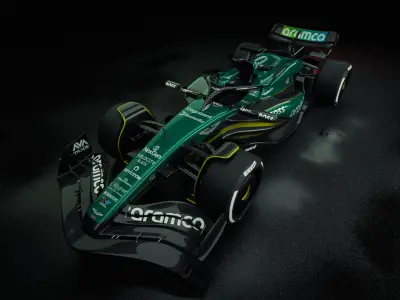 F1 Aston Martin AMR 24 3D model