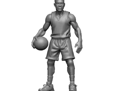 Baketball Player Pendant 3D print model