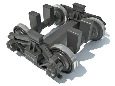 Train Wheels 3D model