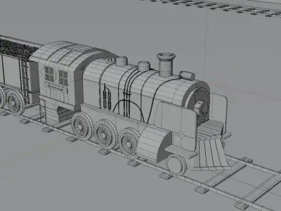 Toy Train 3D model