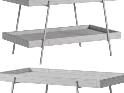 Yarlow Coffee Table By Furnitureden 3D model