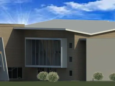 Office Building Low-poly 3D model