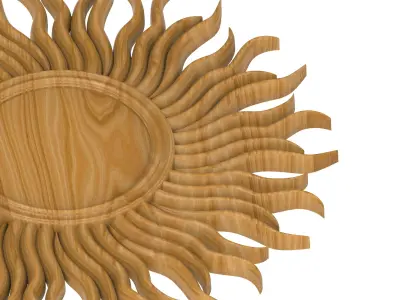 Carved picture frame STL 3D model 77